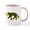 White/Pink Inside, variant on CafePress - Eire Kells Wolf & Tiger - 11 oz Ceramic Mug - Novelty Coffee Tea Cup