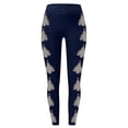 thumbnail image 2 of WILLBEST Leggings de Yoga para Mujer, Cintura Alta, Suaves, Elásticos, Cómodos, con Estampado Navideño Y Diseño de Bloques de Color 1943 Mediana, 2 of 4