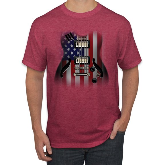 Wild Bobby Flag Guitar Men Tee