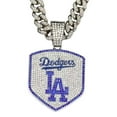thumbnail image 3 of Hip Hop Cuban Chains letters LA Pendant Necklace With 13mm Miami Cuban Chain Iced Out Bling HipHop Necklaces Fashion Jewelry, 3 of 7