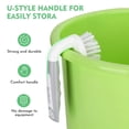 thumbnail image 4 of Tile and grout brush, stiff bristled cleaner for removing stubborn stains from shower walls, bathtub surfaces, kitchen backsplashes, and textured floors, 2 brush pack, White, 4 of 6