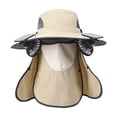 thumbnail image 2 of Outdoor Coolings Sun Hat With Solar Fan Breathable Mesh Neck Face Cover For Hiking Fishing Gardening, 2 of 6