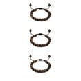 thumbnail image 3 of relayinert Unisex Beads Bracelet Gift Idea Natural Gemstones Stackable Collection Tiger's-eye 3Set, 3 of 6