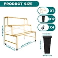 thumbnail image 5 of 3 Tier Metal Flower Display Stand with 12 Buckets and Wheels, Ideal for Flower Shops, Weddings & Home Decor, 5 of 8