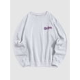 thumbnail image 2 of ZAFUL for Junior Crew Neck New York Print Sweatshirt Light Gray XXL, 2 of 5