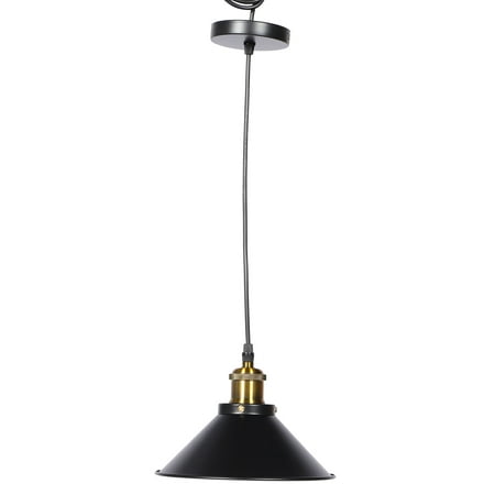 

Hemoton Shade Light Lamp Pendant Cover Ceiling Modern Shades Industrial Hanging Metal Fixtures Fixture Lampshade Rustic Black