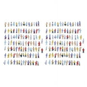 New 200Pcs Painted Model People Figures Scale (1 to 150)