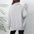 thumbnail image 4 of Deal of the Week Ofreoo Women's Solid Color Botton Fall And Winter Long Sleeve Fashion Pullover Sweater Tops Business Casual Outfits for Women, 4 of 5
