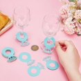 thumbnail image 3 of 100 Pcs Diamond Ring Paper Glass Markers - Name Tags for Champagne Cocktail & Birthday Party, 3 of 9