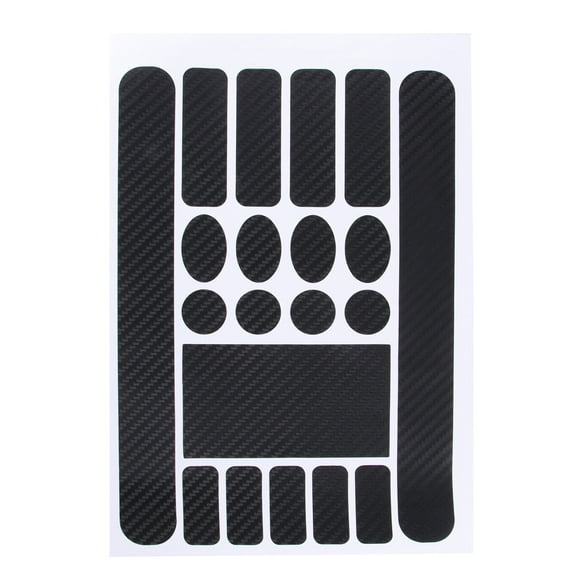 Carbon Fibre Chainstay & Frame Protector Set for Bike Cycle MTB BMX V3 (Black)
