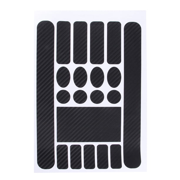 Protector de vaina y cuadro de fibra de carbono para bicicleta de montaña, BMX V3 (negro)