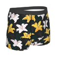 thumbnail image 2 of KLL Lilies Flowers Men's Cotton Boxer Briefs Underwear-Small, 2 of 8