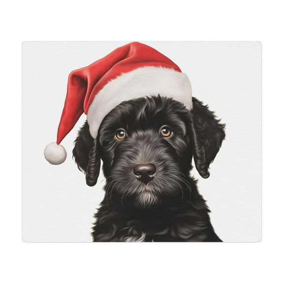 DistinctInk Mouse Pad - 1/4" Foam Rubber - Portuguese Water Dog Puppy Drawing