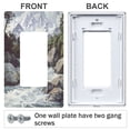 thumbnail image 3 of Yayeee Rocker Switch Wall Plate 2-Gang 4.7"x4.6" Home Decorative Outlet Cover, River and Mountains, 3 of 6