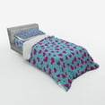 thumbnail image 3 of Ambesonne Retro Bedding Set 4 Pcs, Pink Heart on Polka Dots, Queen, Hot Pink and Turquoise, 3 of 3