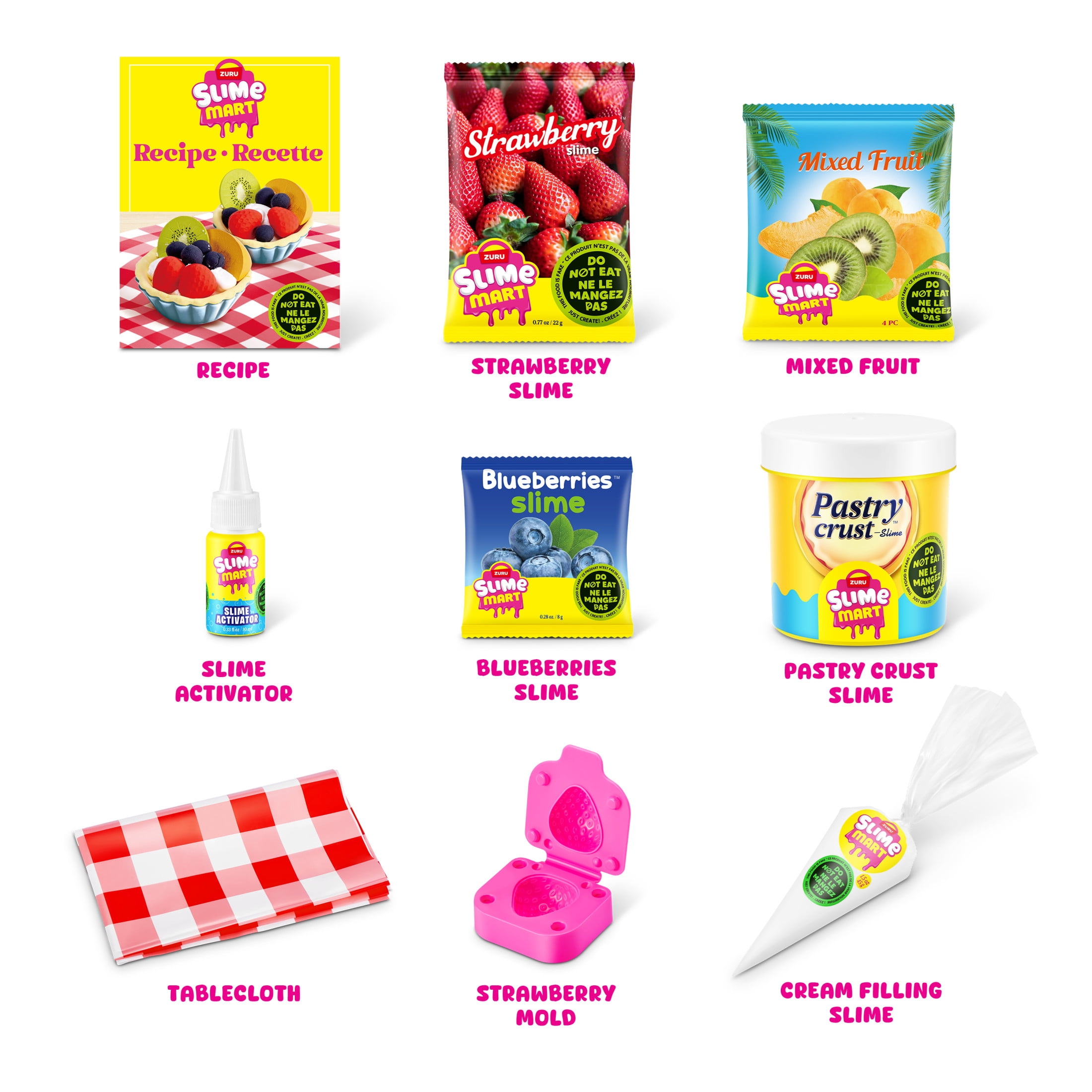 Slime Mart Small Bag Fruit Tart Pretend Play Food Themed DIY Slime Craft Toys by ZURU