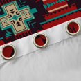 thumbnail image 4 of jejeloiu Rustic Western Aztec Blackout Curtains Set of 2 (52x84 Each),Retro Bohemian Geometric Window Curtains,Red Brown Black Curtains and Drapes For Men Women,Home Decor, 4 of 6