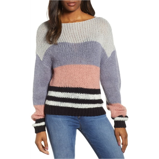 Lucky Brand Womens Bold Stripe Pullover Sweater, Multicoloured, Medium
