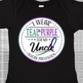 thumbnail image 4 of Inktastic Suicide Prevention- I Wear Teal and Purple for My Uncle Boys or Girls Baby Bodysuit, 4 of 5