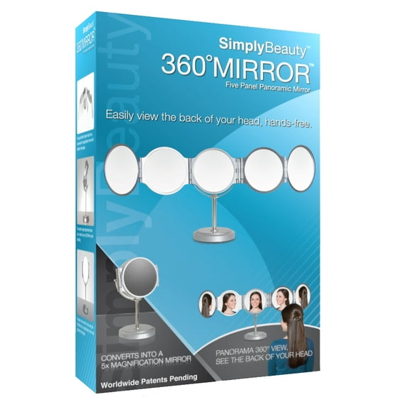Simply Beauty 360 Degree Makeup Vanity Mirror With 5x Magnification Simply Beauty 360 Degree Makeup Vanity Mirror With 5x Magnification Com
