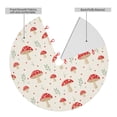 thumbnail image 2 of Sikiie Flat Mushrooms 30-48 inches {designName} Print Christmas Tree Skirt Snowman Xmas Tree Skirt with Edge Christmas Decorations for Holiday Party, 2 of 7