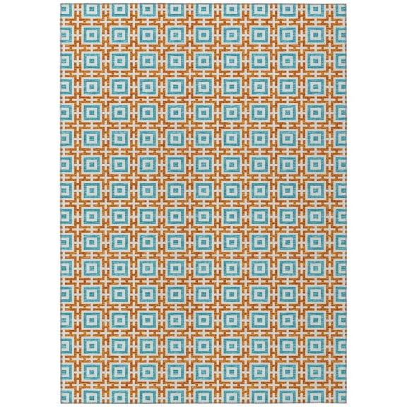 Dalyn Rug Company & Addison Rugs Indoor/Outdoor Marlo MO1 Orange Washable 9' x 12' Rug