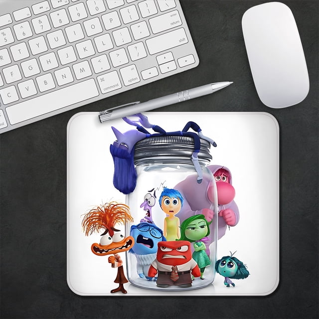 Alfombrilla de ratón para juegos Inside Out 2, alfombrilla de ratón pequeña XS para PC, decoración de escritorio, alfombrilla de ratón de oficina, alfombrilla de escritorio