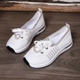 thumbnail image 6 of Women's Ballet Flats with Padded Collar for Ankle Comfort Women's Fly Weaving Middle Elderly Weaving Mesh One Footsteps Lightweight Non Comfortable Walking Breathable Shoes, 6 of 9