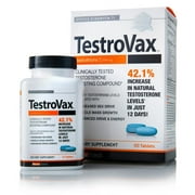 TestroVax Testosterone Booster for Men Vitamin Supplement by Novex (60 Tablets) *EN