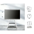 thumbnail image 2 of FITUEYES Modern Floor TV Stand Mini Corner Entertainment Center for TVs up to 65”,Stone Grey&White, 2 of 7