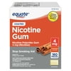 Equate Nicotine Polacrilex Coated Gum 4 mg, Cinnamon Flavor, Stop Smoking Aid, 160 Count