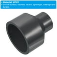 thumbnail image 4 of Uxcell 3x1.6" ID Reducer Pipe Fitting PVC Straight Socket Coupling Connector, Grey, 4 of 5
