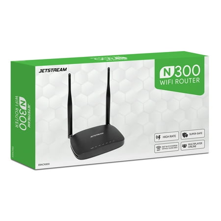 Jetstream N300 WiFi Router 2.4GHz, 802.11a/b/g/n - Walmart (Best Wifi Router For Large Home)