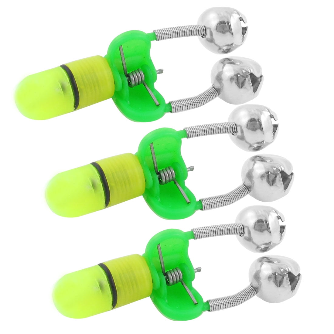 10PCS Outdoor Fishing Twin Sea Rod Bells Ring Bite Bait Lure Alarm Clip Tackle