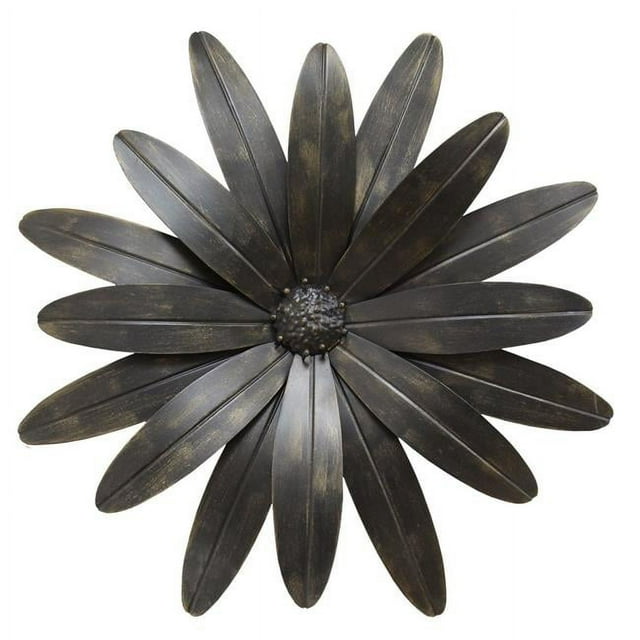 Home Roots 321127 Décoration Murale de Fleurs Industrielles&44; Noir