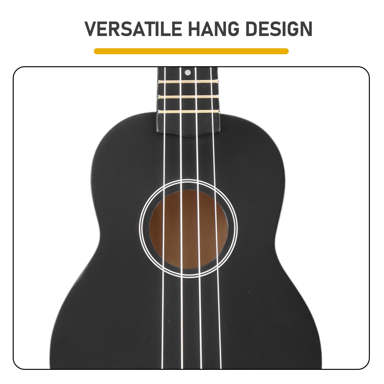 21 Inch Ukulele Beginner Kit with Bag Capo Strap Picks Tuner