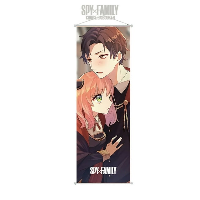 Lámina artística de la familia Spys, 70 x 25 cm, tela y plástico