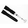 thumbnail image 2 of 21MM LEATHER WATCH STRAP BAND CLASP FOR IWC   PORTUGUESE PILOT BLACK CLAP SHINY, 2 of 2