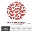 thumbnail image 2 of Wukai Hand Drawn Watermelon Print Decorative Plate for Display,Bone China Decorative Plate, Ceramic Dinner Plate with Stand, Vertical Ceramic Plate-8in, 2 of 6