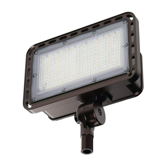 4000/6000/8000 Lumen Select Integrated LED Selectable 5CCT Bronze Dusk to Dawn Commercial Ground/Wall Flood Light