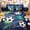 Blue 02, variant on Erosebridal Green Splatter Soccer Twin Bedding Sets, Cartoon Honeycomb Bedding Comforter Set for Boys and Girls, 7pcs