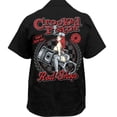 thumbnail image 2 of Lethal Threat Crooked Piston Mens Button Up Short Sleeve Shirt Black 3XL, 2 of 2