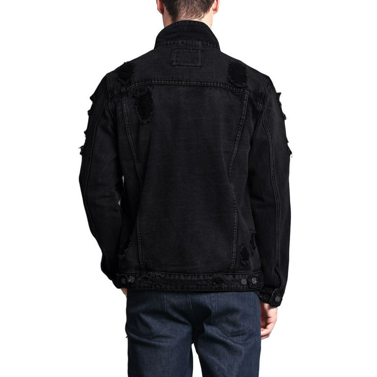 Pre-owned Supreme Embroidery Patch Black Denim Jacket Black Size L