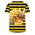 thumbnail image 4 of Blczomt Animal Print Blouses Women Casual Dressy Yellow Shirt 2026 Cute Crew Neck,XXL, 4 of 5