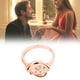 thumbnail image 1 of Anillos para mujer, regalos para mujer, anillo de 26 flores con letras inglesas, pulsera de diamantes de oro rosa, anillo de pareja con letras, pendientes de aleación, 1 of 2