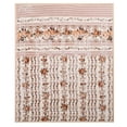 thumbnail image 2 of Lammaloe King Size Korean Mink Fleece Blanket, 12 lbs, 87" x 94", Heavy 2-Ply Warm Heavyweight Raschel Bed Blankets, Reversible Printed, Beige Floral, 2 of 8