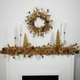 thumbnail image 3 of Northlight Ball Ornaments Glittered Christmas Garland - 5' x 10" - Gold and Copper Tone, 3 of 7