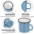 thumbnail image 3 of Enamel Camping Coffee Mug Set of 6, Small Colored Mugs Cups for Family Gathering/Friend Party/Camping/Picnic/Fishing, Lightweight & Portable -12 Ounce, 350ML & Multicolor, 3 of 6