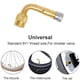thumbnail image 3 of Adaptador de extensión de vástago de válvula universal para motocicleta, scooter y bicicleta, de latón en ángulo, paquete de 2, 3 of 8