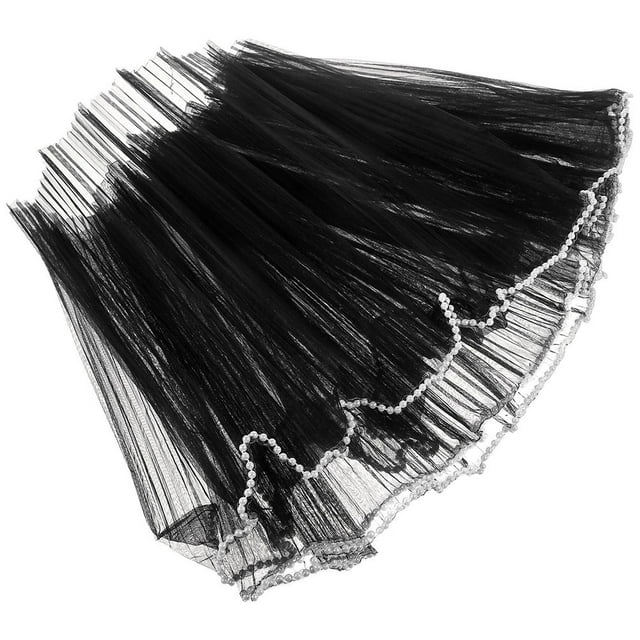 Moluckfu Tela De Tul Negro Para Manualidades Con Borde Ideal Para Y Envoltura De Bouquets